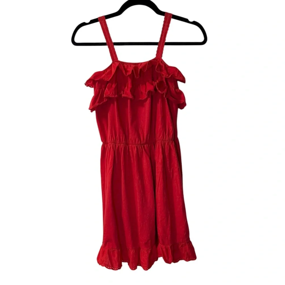 Gap Kids red ruffle tiered sundress size XXL 14-16